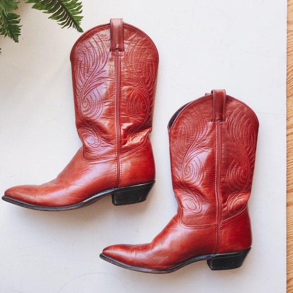 Code West Red Western Cowboy Boots 
